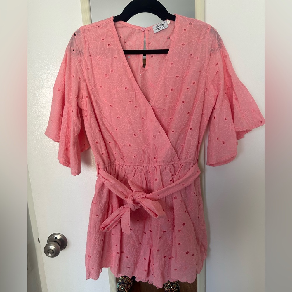 Pink Floral Jumpsuit